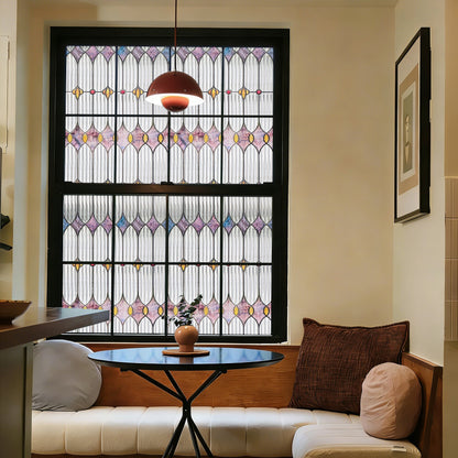 ADD.HERES Lumina Rhomb 3D Stained Glass Window Film Static Cling