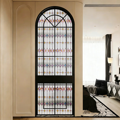 ADD.HERES Lumina Rhomb 3D Stained Glass Window Film Static Cling