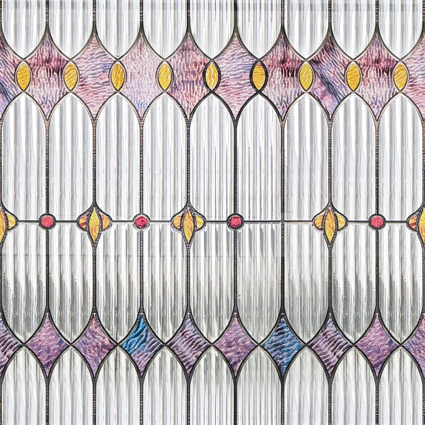 ADD.HERES Lumina Rhomb 3D Stained Glass Window Film Static Cling