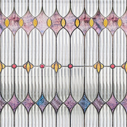 ADD.HERES Lumina Rhomb 3D Stained Glass Window Film Static Cling