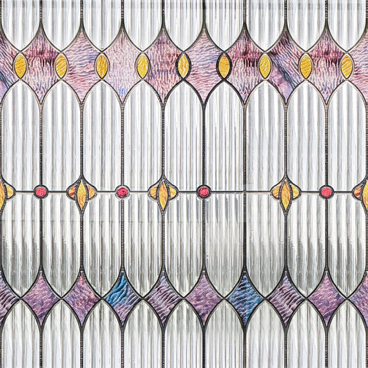 ADD.HERES Lumina Rhomb 3D Stained Glass Window Film Static Cling