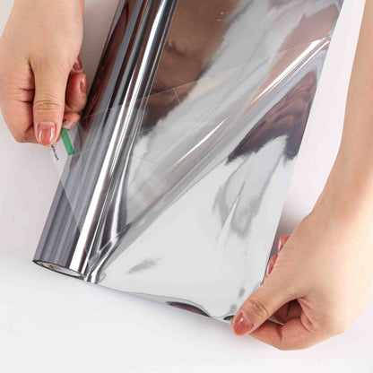 ADD.HERES Silver One Way Solar Control Window Film Static Cling