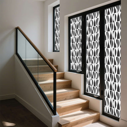 ADD.HERES Simple Shadow 3D Stained Glass Window Film Static Cling