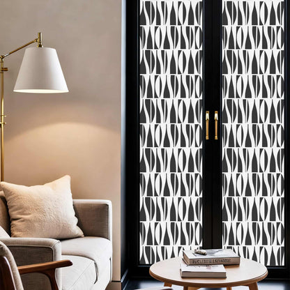 ADD.HERES Simple Shadow 3D Stained Glass Window Film Static Cling