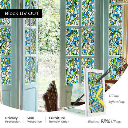 ADD.HERES Snowdrop 3D Stained Glass Window Film