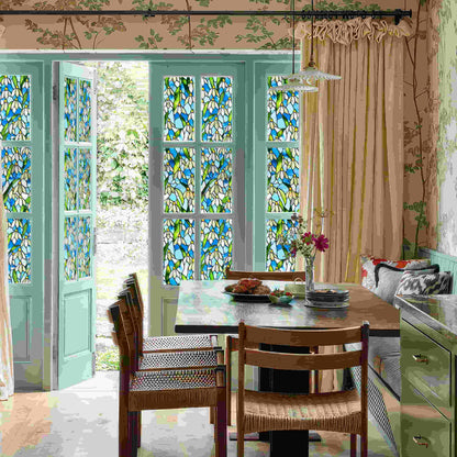 ADD.HERES Snowdrop 3D Stained Glass Window Film Static Cling