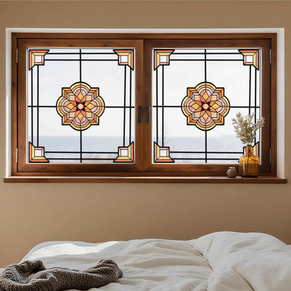 ADD.HERES Spessart 3D Stained Glass Window Film Static Cling