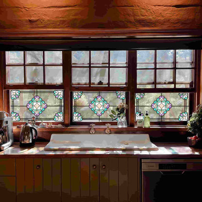 ADD.HERES Sri Lanka 3D Stained Glass Window Film Static Cling