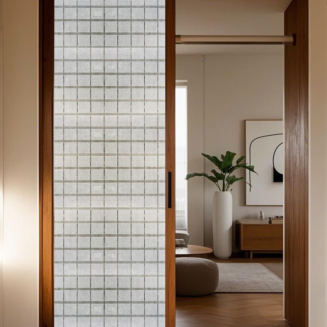 ADD.HERES Star Shield 3D Stained Glass Window Film Static Cling