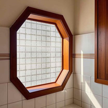 ADD.HERES Star Shield 3D Stained Glass Window Film Static Cling