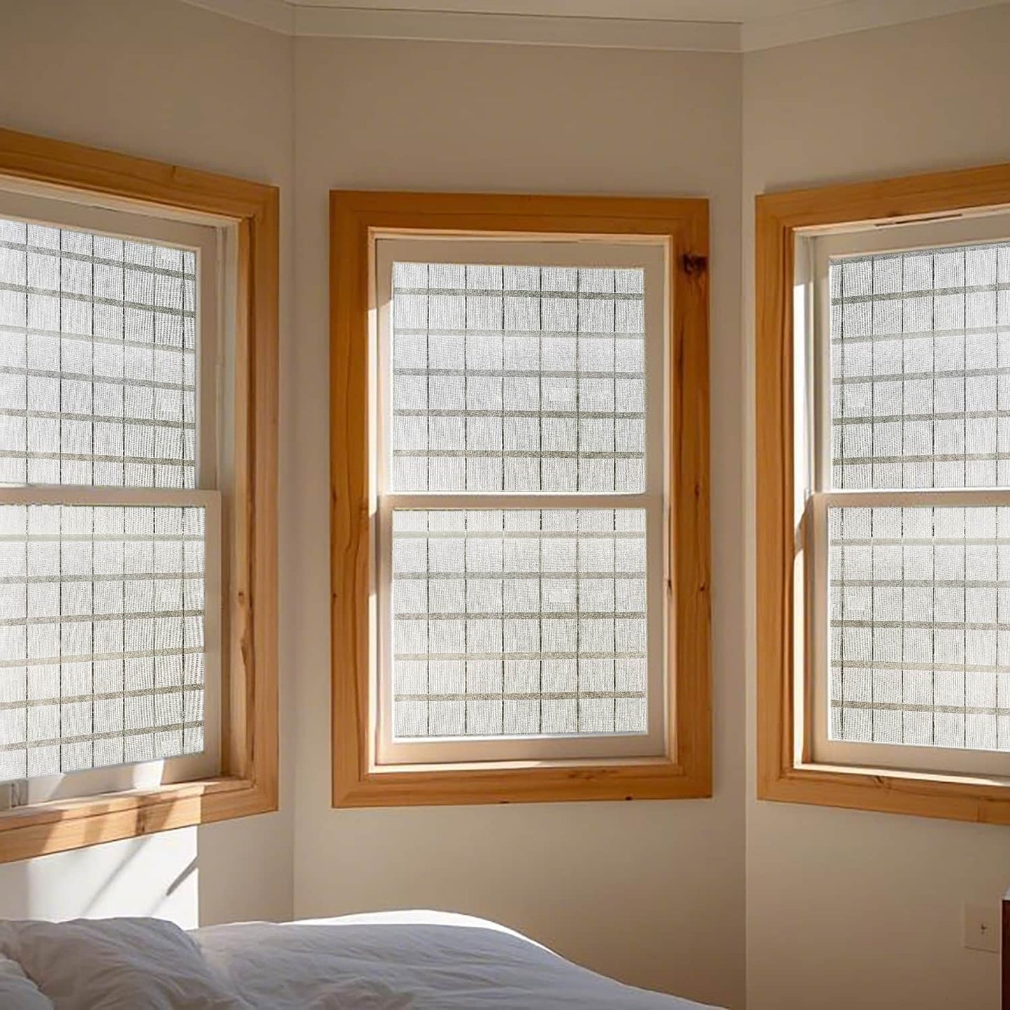 ADD.HERES Star Shield 3D Stained Glass Window Film Static Cling