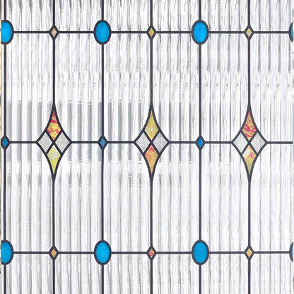 ADD.HERES Starburst 3D Stained Glass Window Film Static Cling