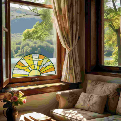 ADD.HERES Sunshine Catcher 3D Stained Glass Window Film Static Cling