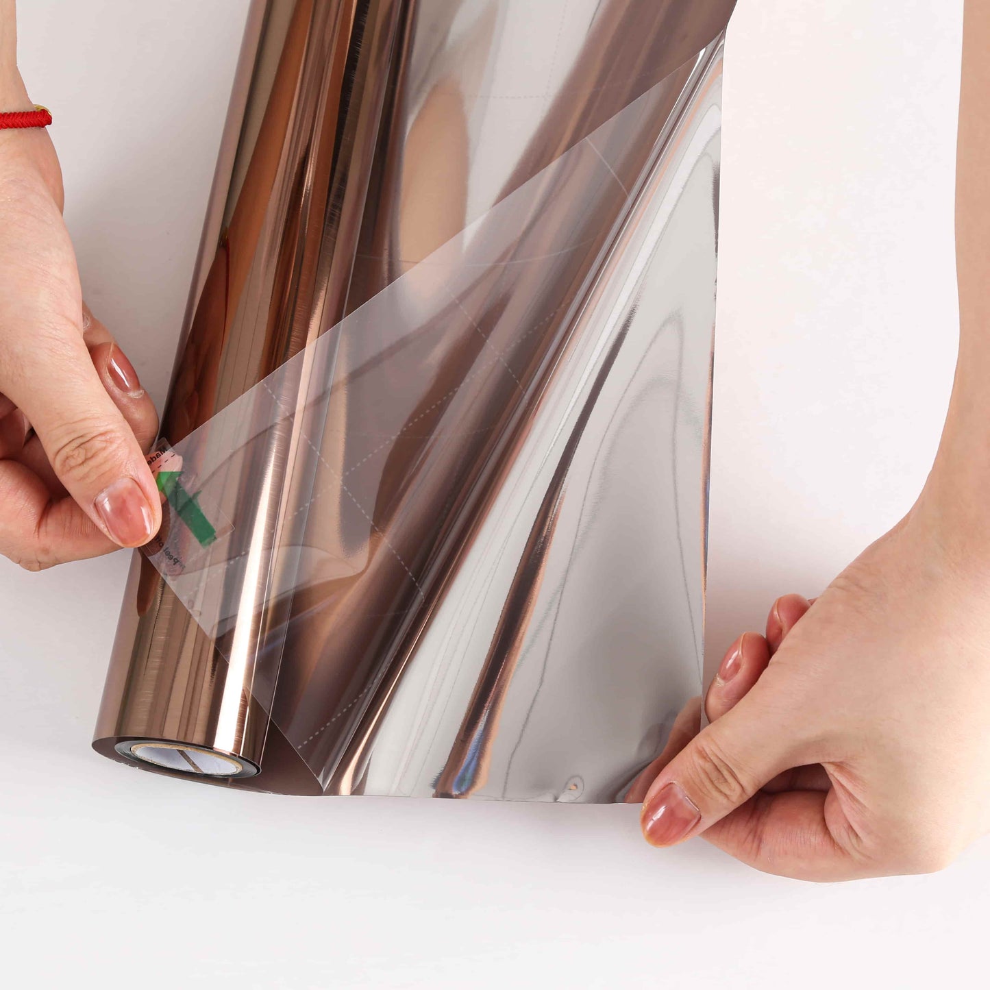 ADD.HERES Tea Silver One Way Solar Control Window Film Static Cling