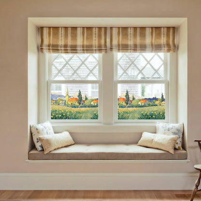 ADD.HERES Toscana 3D Stained Glass Window Film Static Cling