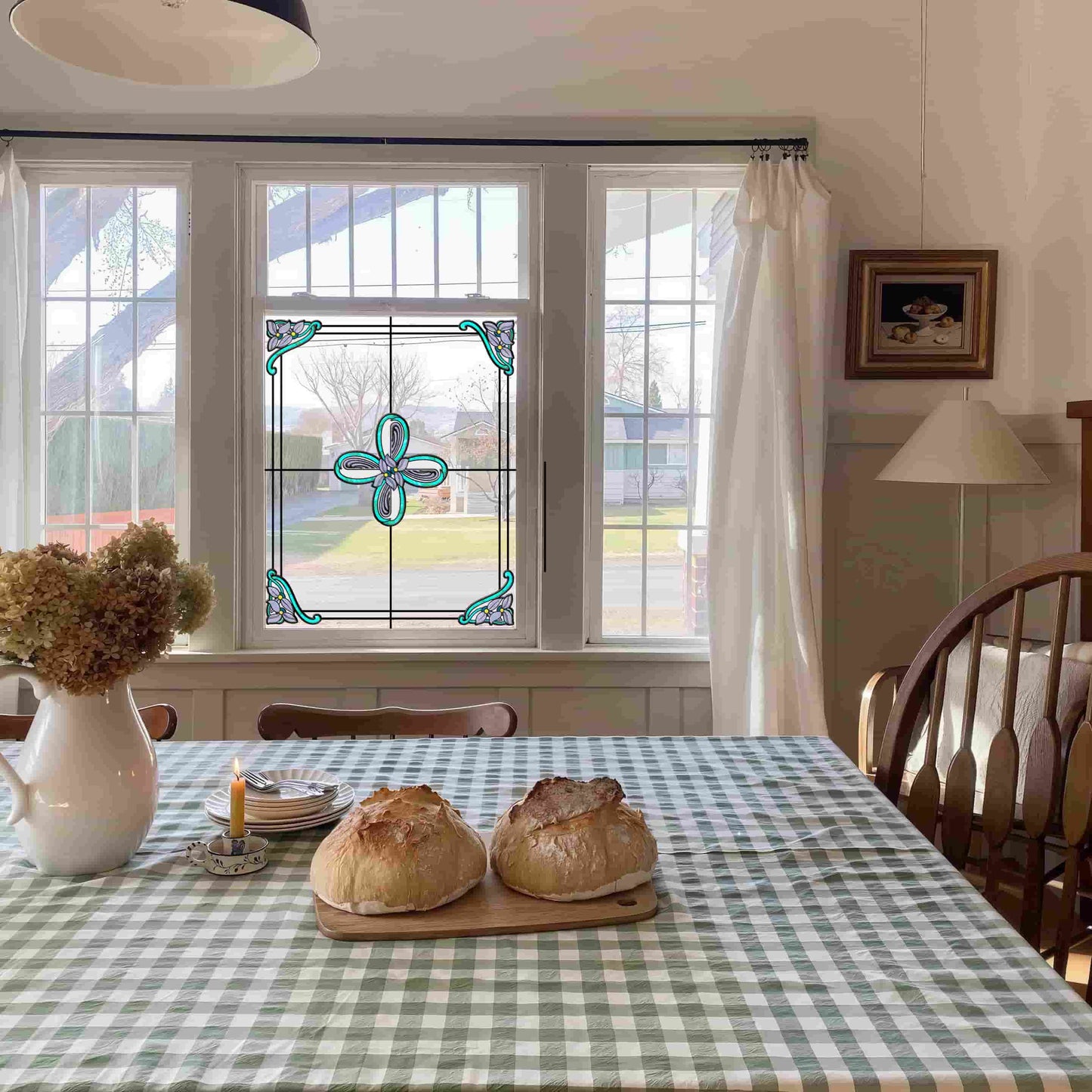 ADD.HERES Whisper 3D Stained Glass Window Film Static Cling