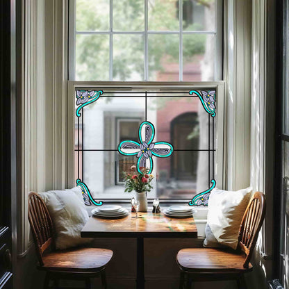 ADD.HERES Whisper 3D Stained Glass Window Film Static Cling