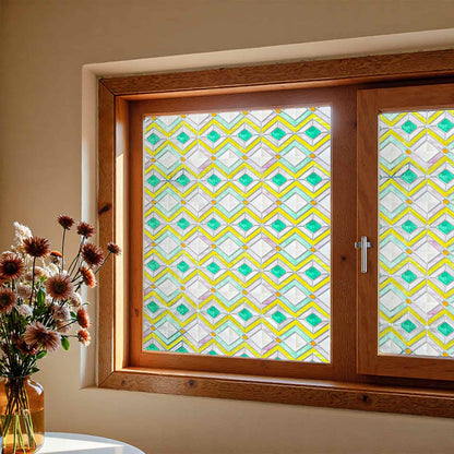 ADD.HERES Budapest 3D Stained Glass Window Film Static Cling