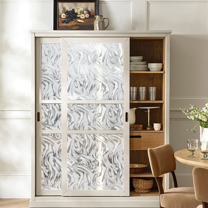 ADD.HERES Contour Line 3D Stained Glass Window Film Static Cling