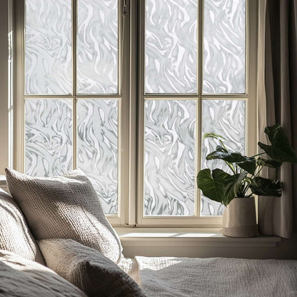 ADD.HERES Contour Line 3D Stained Glass Window Film Static Cling