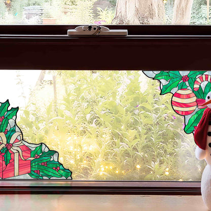 ADD.HERES Christmas Gifts 3D Stained Glass Window Film Static Cling