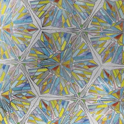 ADD.HERES Diamond 3D Stained Glass Window Film Static Cling
