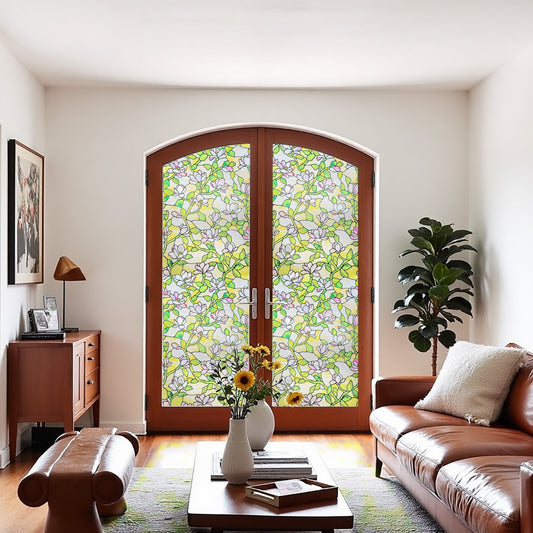 ADD.HERES Ella Dream 3D Stained Glass Window Film Static Cling
