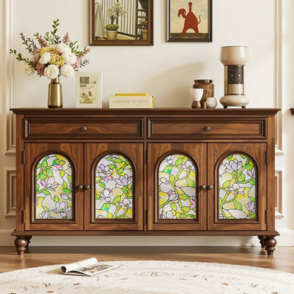 ADD.HERES Ella Dream 3D Stained Glass Window Film Static Cling