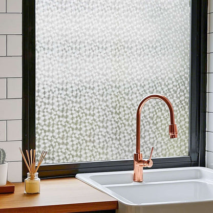 ADD.HERES Floral Shadows 3D Stained Glass Window Film Static Cling