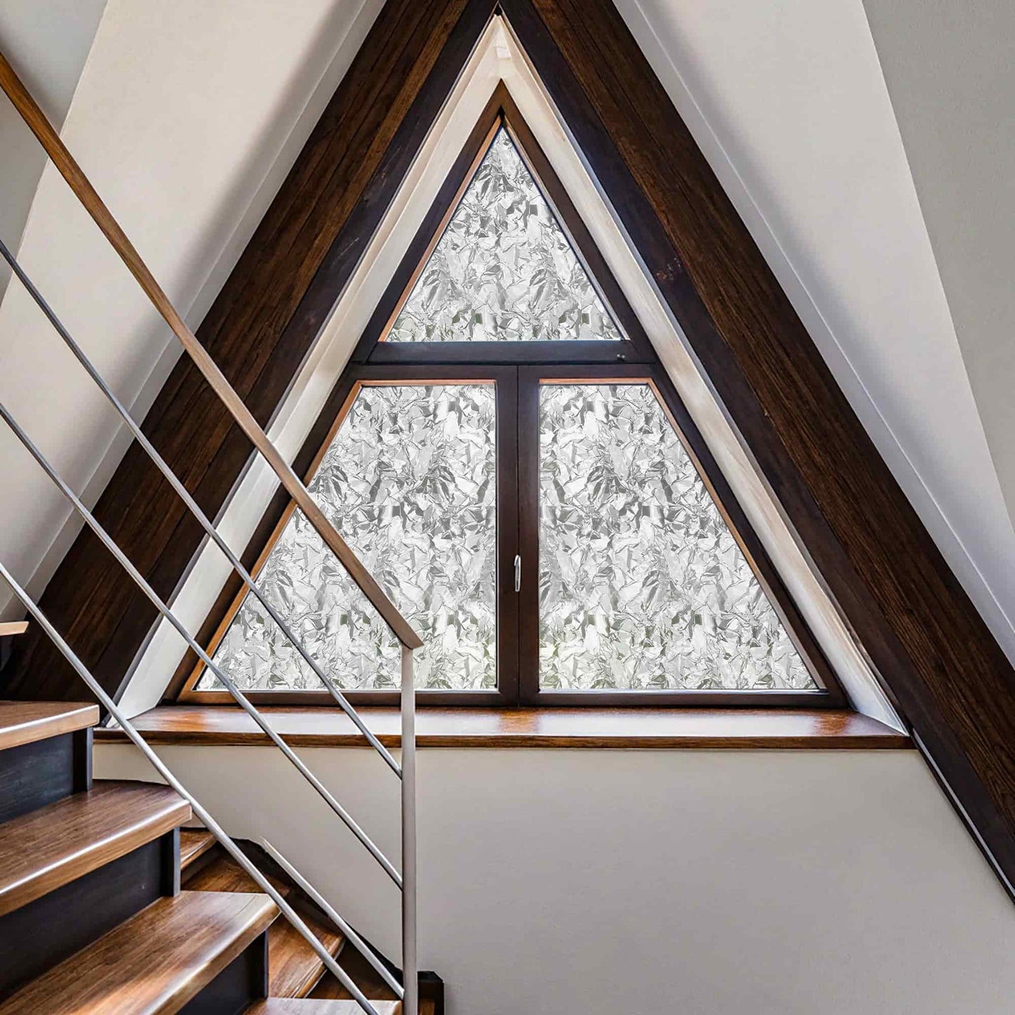 ADD.HERES Brash Ice 3D Stained Glass Window Film Static Cling