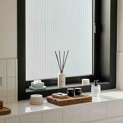 ADD.HERES Lattice Projection 3D Stained Glass Window Film Static Cling