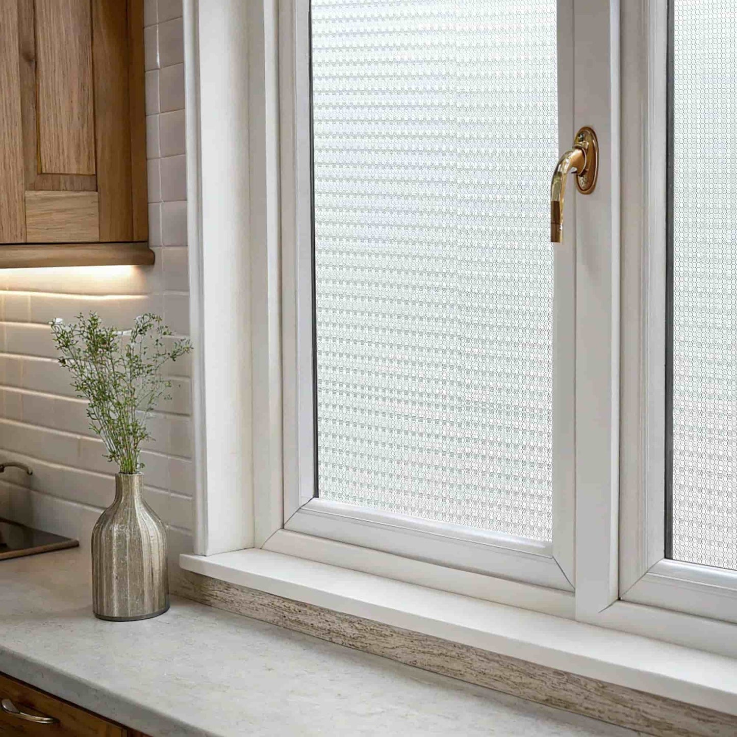 ADD.HERES Lattice Projection 3D Stained Glass Window Film Static Cling