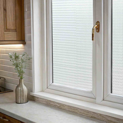 ADD.HERES Lattice Projection 3D Stained Glass Window Film Static Cling