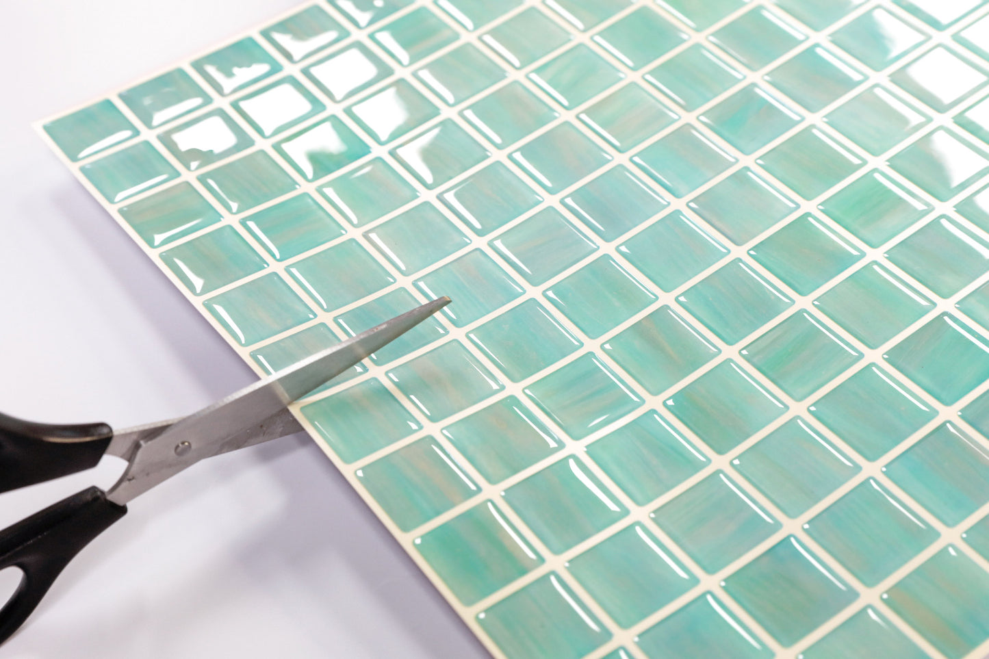 ADD.HERES Mosaic Ocean Sapphire Peel and Stick Backsplash Self-Adhesive 5 Sheets