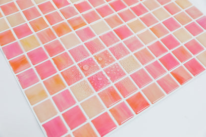 ADD.HERES Pink Morocco Peel and Stick Backsplash Self-Adhesive 5 Sheets