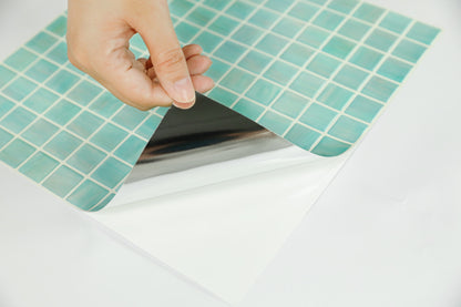 ADD.HERES Mosaic Ocean Sapphire Peel and Stick Backsplash Self-Adhesive 5 Sheets