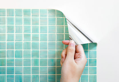 ADD.HERES Mosaic Ocean Sapphire Peel and Stick Backsplash Self-Adhesive 5 Sheets