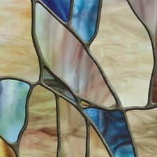 ADD.HERES Spiral 3D Stained Glass Window Film Static Cling