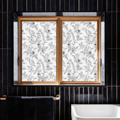 ADD.HERES White Night Creeping 3D Stained Glass Window Film Static Cling