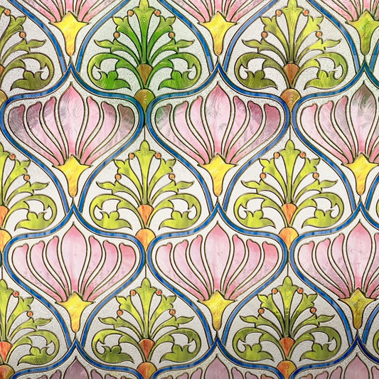 ADD.HERES Daisy 3D Stained Glass Window Film Static Cling