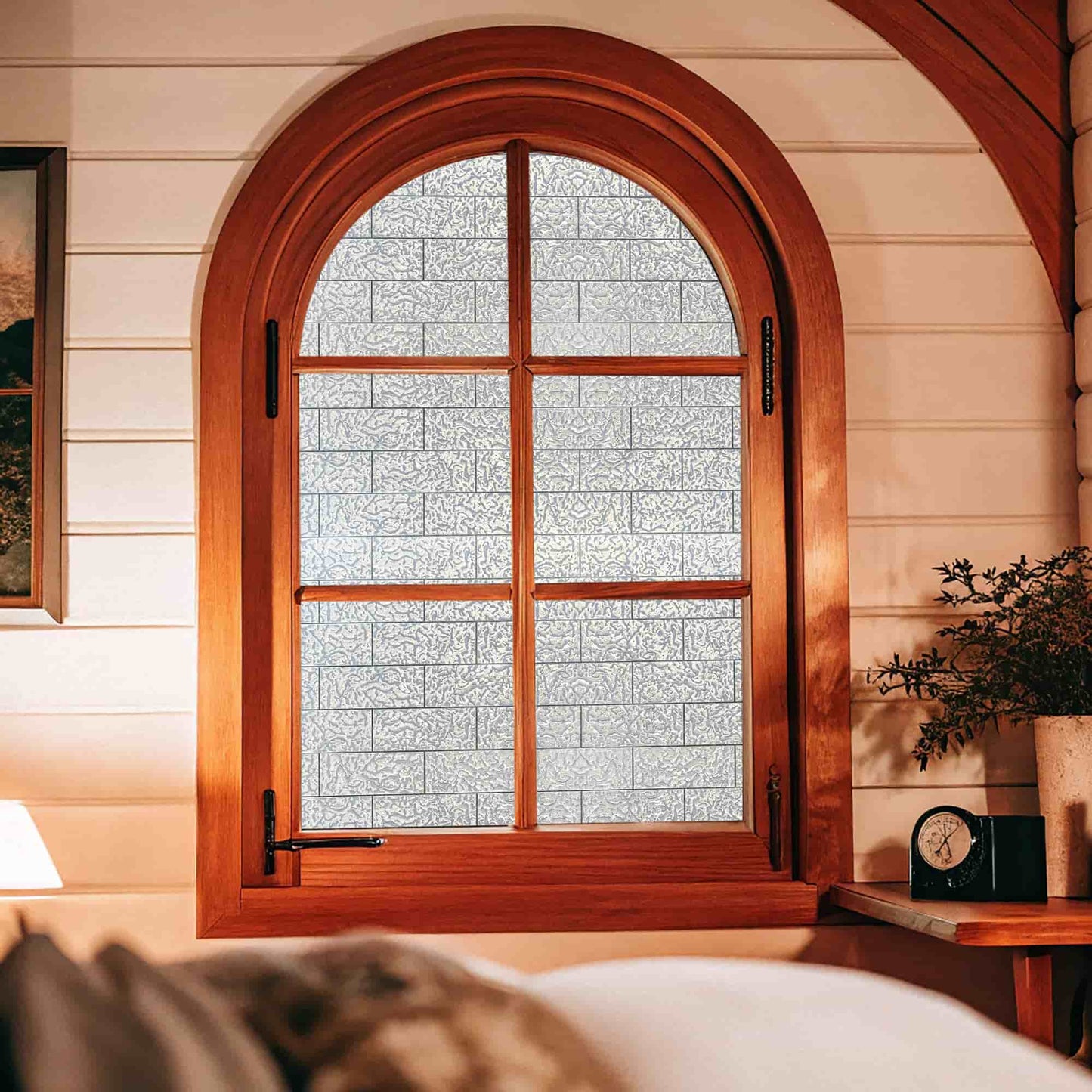 ADD.HERES Moon Scar 3D Stained Glass Window Film Static Cling