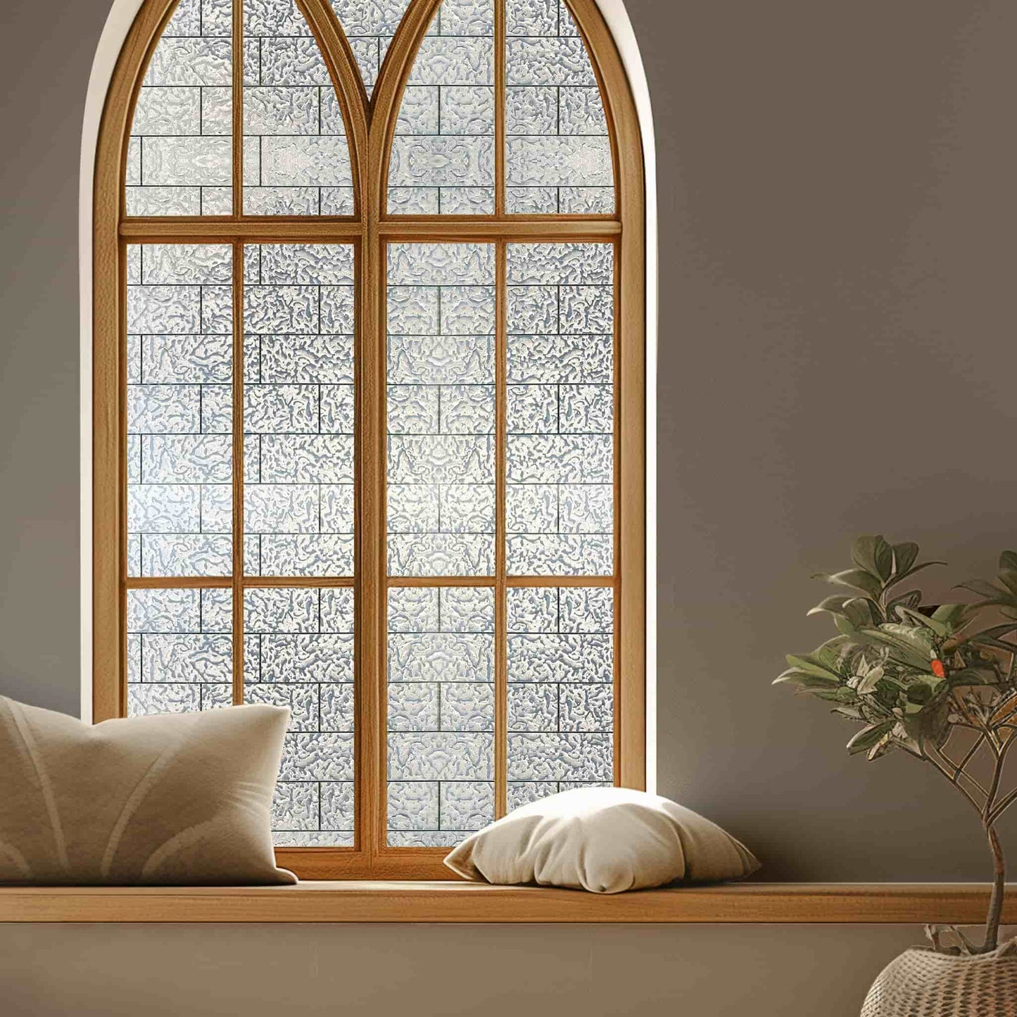 ADD.HERES Moon Scar 3D Stained Glass Window Film Static Cling