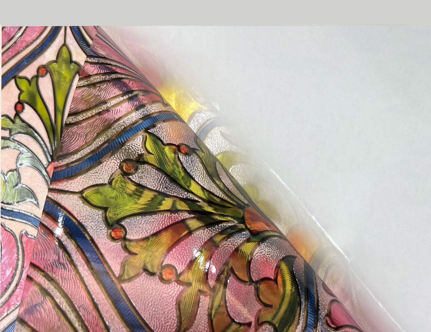 ADD.HERES Daisy 3D Stained Glass Window Film Static Cling